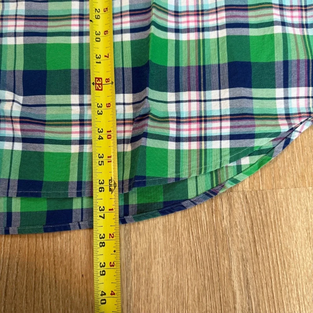 Polo Ralph Lauren Classic Fit Green‎ Blue Plaid Workshirt Size 4XLT NWT